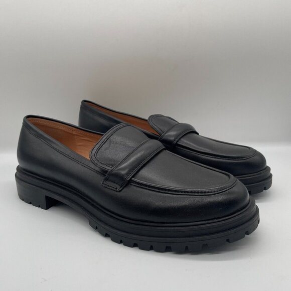 Madewell Black Leather Loafers - Picture 2 of 12